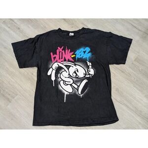 Alstyle Blink-182 Shirt Mens Large Black 2011 Honda Civic Tour Graphic Tee